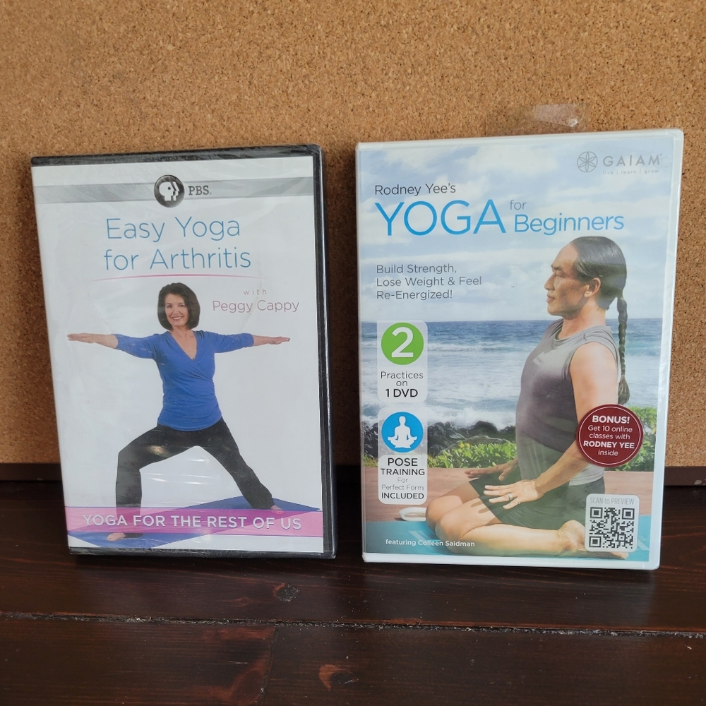 2 New Sealed Yoga for Arthritis & Beginners DVDs